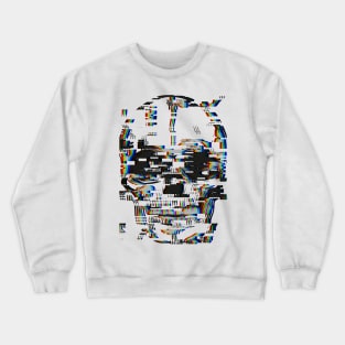 Graphic skull with glitch effect Crewneck Sweatshirt